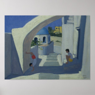 Affiche Appui renversé Santorini