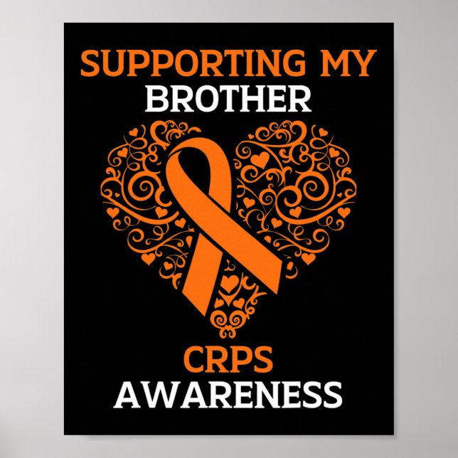Affiche Appuyer mon frère RSD Mois de sensibilisation aux  (Devant)