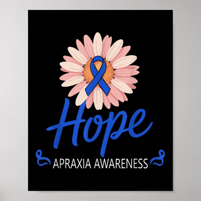 Affiche Apraxia Sensibilisation Guerrier Tournesol Support (Devant)