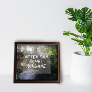 Affiche Après la pluie vient soleil proverbe proverbe pont