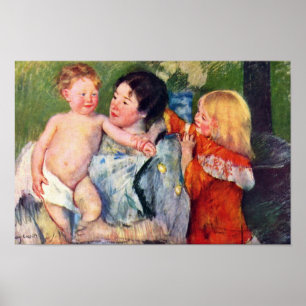 Affiche Après Le Bain De Cassatt Mary (Meilleure Qualité)