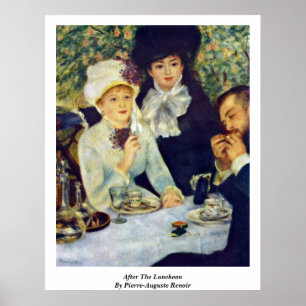 Affiche Après Le Déjeuner De Pierre-Auguste Renoir