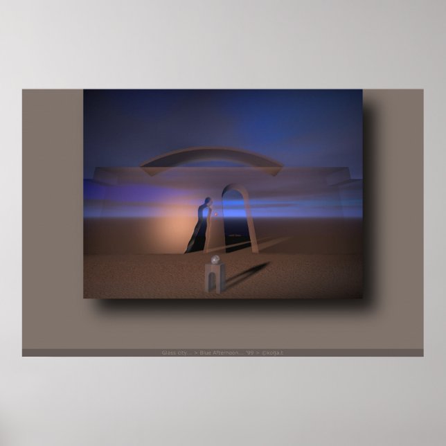 Affiche Après-midi bleu... (Devant)