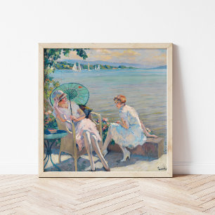 Affiche Après-midi d'été au lac   Edward Cucuel