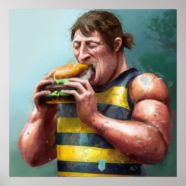 Affiche Après Rugby - Rugby Painting Print (Devant)