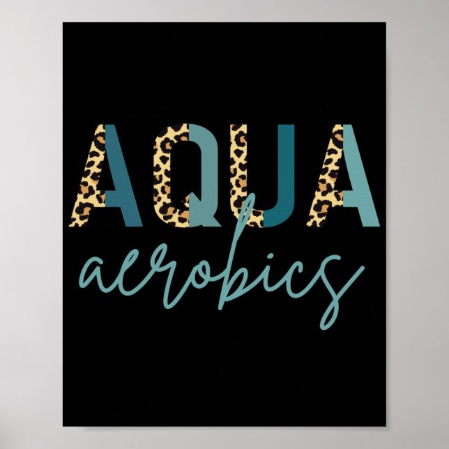 Affiche Aqua Aerobics Empreinte Cheetah Aqua aérobic cadea (Devant)