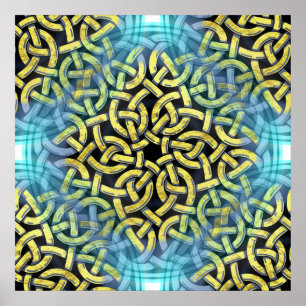 Affiche Aqua Background de Victorian Golden