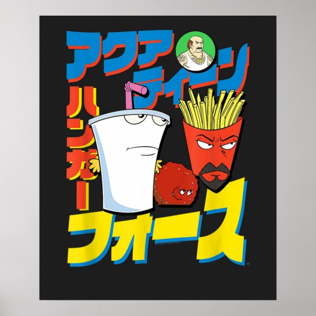 Affiche Aqua n Hunger Force Comique Japonaise (Devant)