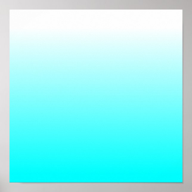 Affiche Aqua Ombre personnalisable (Devant)