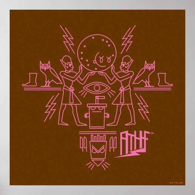 Affiche Aqua Teen Hunger Force Hieroglyphics (Devant)