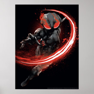 Affiche Aquaman   Black Manta Red Swipe Graphic