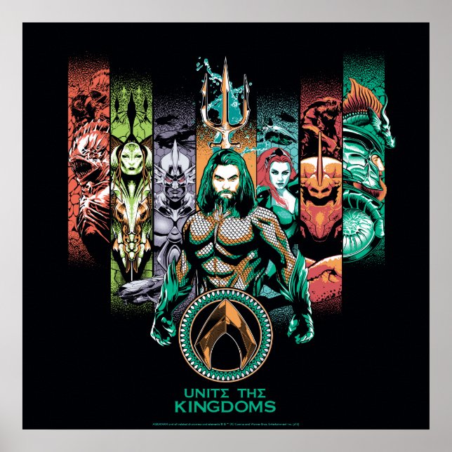 Affiche Aquaman | Graphique d'Atlanteans "Unite The Kingdo (Devant)