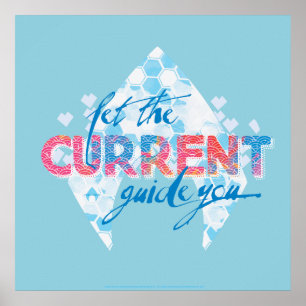 Affiche Aquaman   "Let The Current Guide You" Logo Graphic