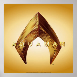 Affiche Aquaman   Logo Golden Aquaman