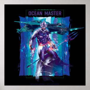 Affiche Aquaman   Ocean Master King Orm Refractionné Graph