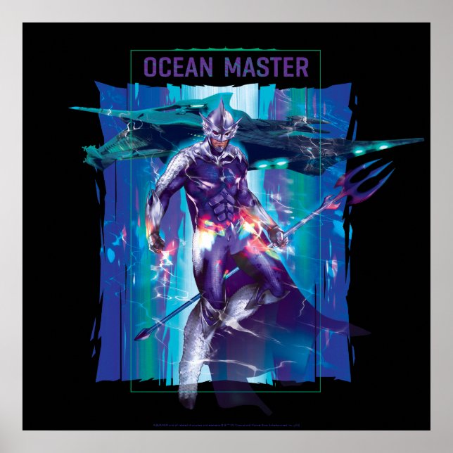 Affiche Aquaman | Ocean Master King Orm Refractionné Graph (Devant)