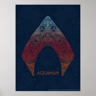 Affiche Aquaman Paisley Aquaman Logo