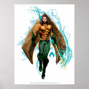 Affiche Aquaman   Prince Orin Avec Logo Aquaman
