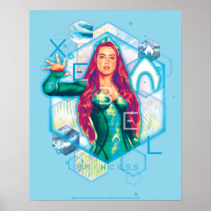 Affiche Aquaman Xebel Princess Mera Hexagonal