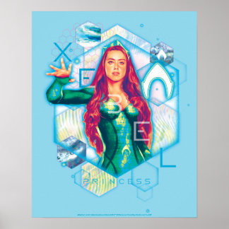 Affiche Aquaman | Xebel Princess Mera Hexagonal