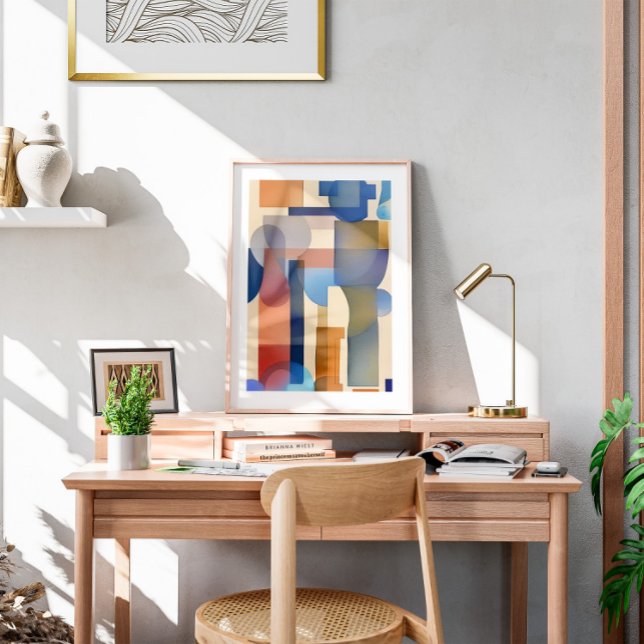 Affiche Aquarelle Abstraite arc-en-ciel (Créateur téléchargé)