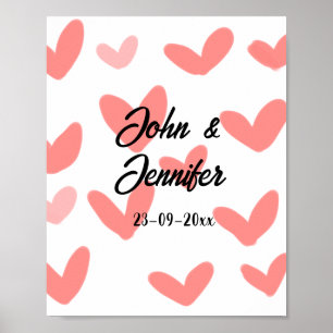 Affiche Aquarelle abstraite colorée ajouter nom texte
