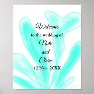 Affiche Aquarelle abstraite colorée ajouter un nom de text