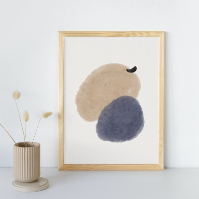 Affiche Aquarelle Abstraite géométrique, Abstraite, minima (Créateur téléchargé)