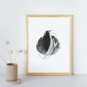 Affiche Aquarelle Abstraite géométrique, Abstraite, minima
