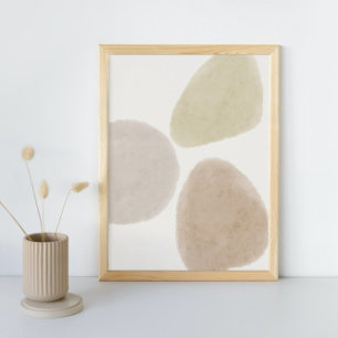 Affiche Aquarelle Abstraite géométrique, Abstraite, minima