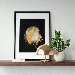 Affiche Aquarelle Abstraite géométrique, Abstraite, minima