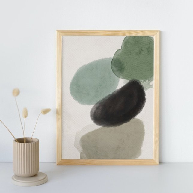Affiche Aquarelle Abstraite géométrique, Abstraite, minima (Créateur téléchargé)