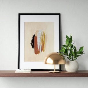 Affiche Aquarelle Abstraite géométrique, Abstraite, minima