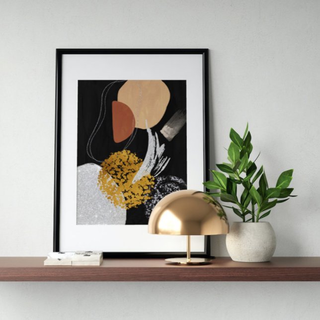 Affiche Aquarelle Abstraite géométrique, Abstraite, minima (Créateur téléchargé)