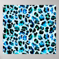 Aquarelle Abstraite Motif de peau léopard