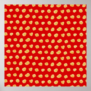 Affiche Aquarelle Abstraite motif transparent, feuille des