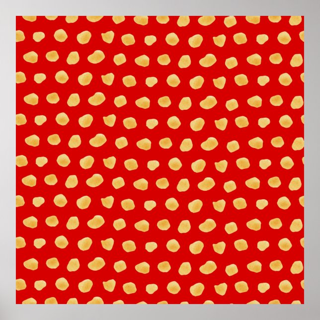 Affiche Aquarelle Abstraite motif transparent, feuille des (Devant)