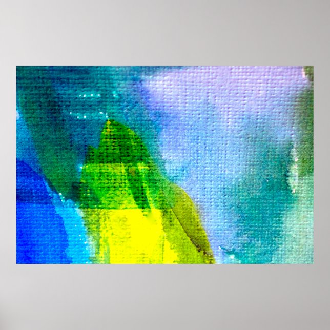 Affiche aquarelle Abstraite peinte fond abstrait, acr (Devant)