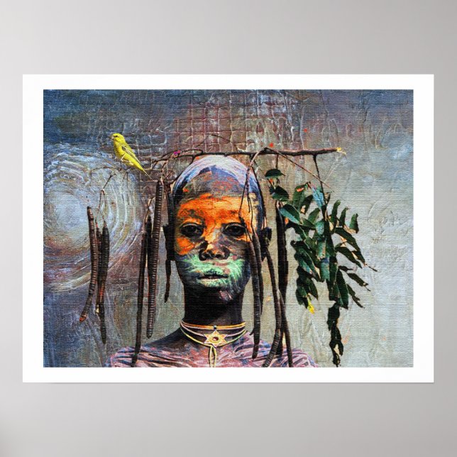 Affiche Aquarelle africaine — Aquarelle Afrocentrique (Devant)