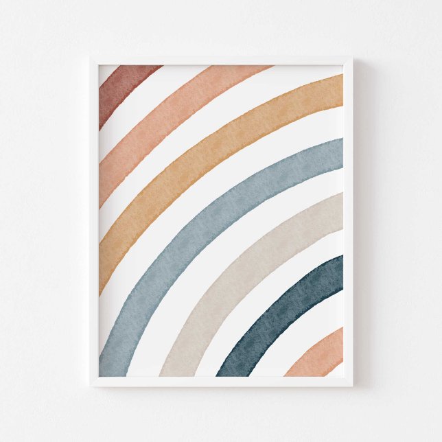 Affiche Aquarelle Boho arc-en-ciel (Créateur téléchargé)