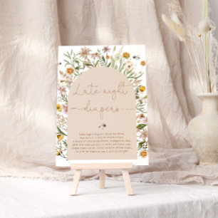 Affiche Aquarelle Boho Fleur sauvage Late Night Diapeurs J