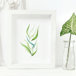 Affiche Aquarelle botanique minimale Décor Plante