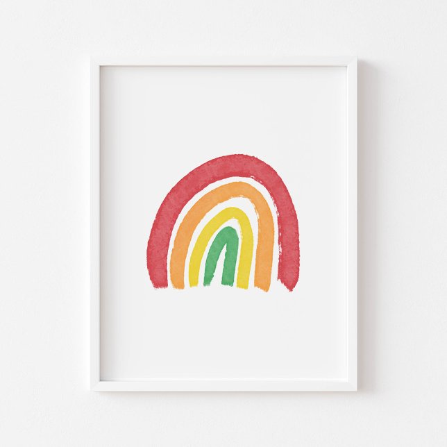 Affiche Aquarelle colorée arc-en-ciel (Créateur téléchargé)