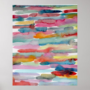 Affiche Aquarelle couleur Abstraite Aquarelle Brise-pincea