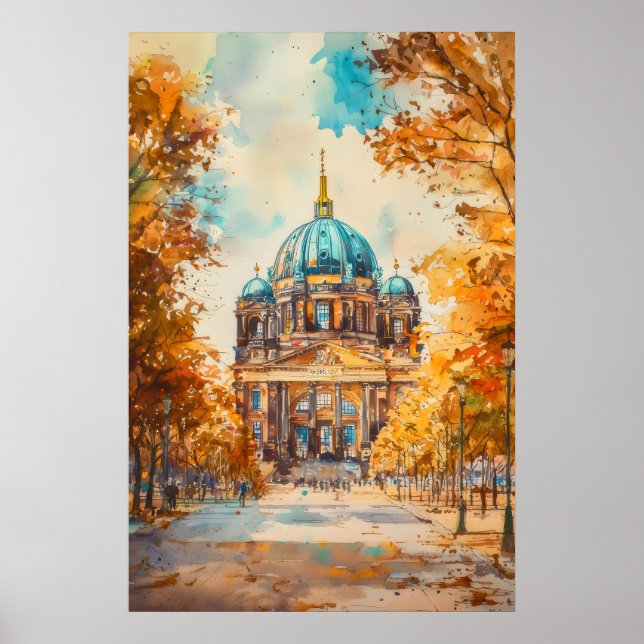 Affiche Aquarelle de Berlin 2 (Devant)