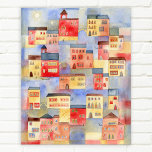 Affiche Aquarelle de Venise<br><div class="desc">Une aquarelle de Venise,  Italie. Architecture,  bâtiments,  canaux et voies navigables,  gondoles et ponts. Art original de Nic Squirrell.</div>