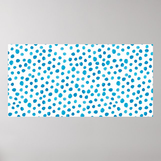 Affiche Aquarelle dessinée à la main motif à la mode avec  (Devant)