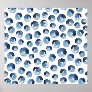 Affiche Aquarelle dessinée à la main papier peint transpar