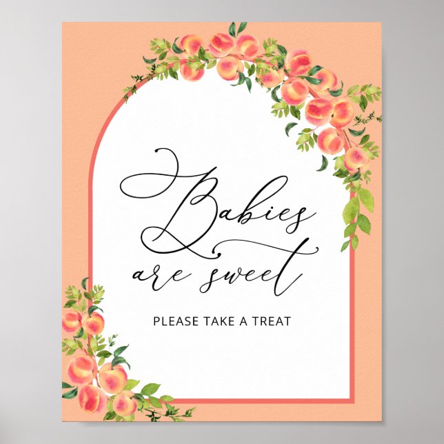 Affiche Aquarelle Douce Poche Baby shower Douce (Devant)