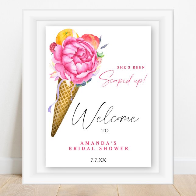 Affiche Aquarelle Elle a été récupérée Fête des mariées (Créateur téléchargé)